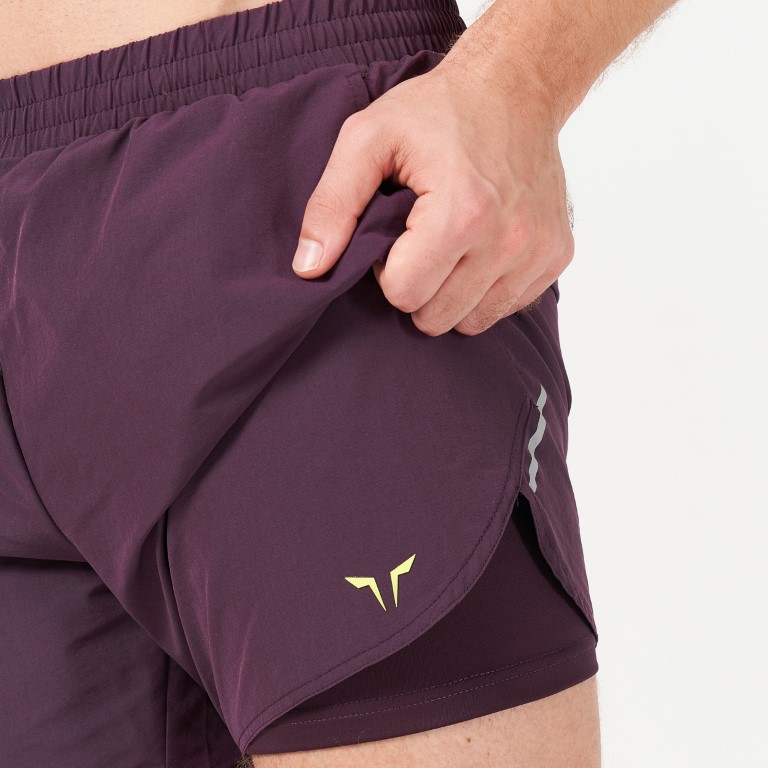 Lab360° TDry™ Tech 2-in-1 Shorts - Plum Perfect